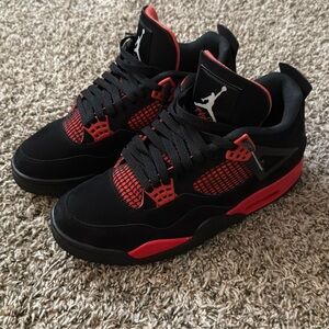 Jordan Lightening Black and Red Athletic Sneakers